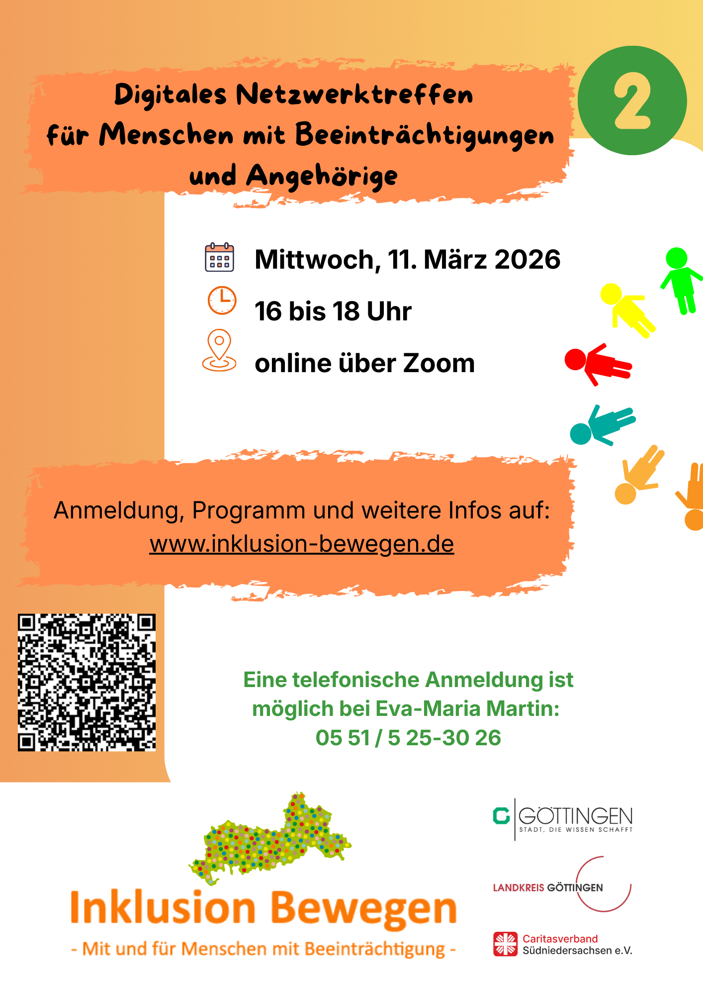 Plakat für Netzwerktreffen am 11. März 2026.